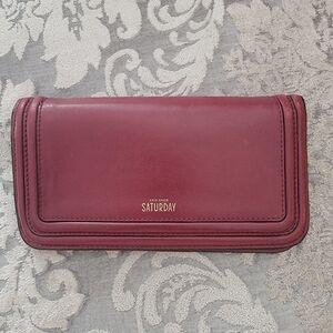 Kate Spade Saturday Burgundy Wallet
